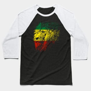 Rasta Lion Reggae Music Vibes Baseball T-Shirt